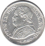 Foto de 1867 VATICANO 10 SOLDI PIO IX