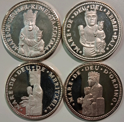 Foto de ANDORRA LOTE 4 MEDALLA PLATA