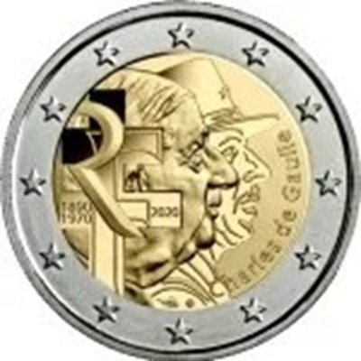 Foto de 2020 FRANCIA 2 EUROS de GAULLE