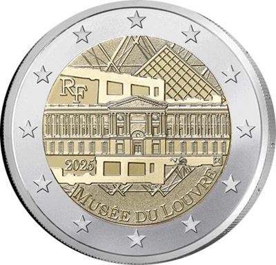 Foto de 2025 FRANCIA 2 EUROS MUSEO DEL LOUVRE
