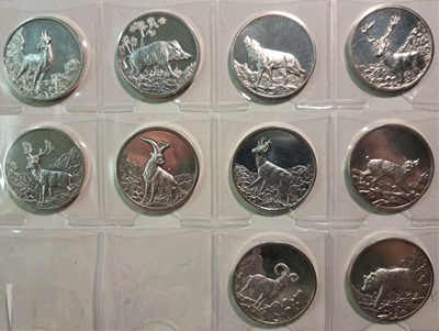 Foto de FAUNA IBERICA COLECCION 10 MEDALLAS PLATA