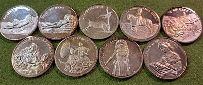 Foto de GOYA LOTE 9 MEDALLAS - DIFERENTES OBRAS