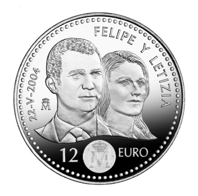 Foto de 2004 ESPAÑA 12 EUROS BODA REAL S/C