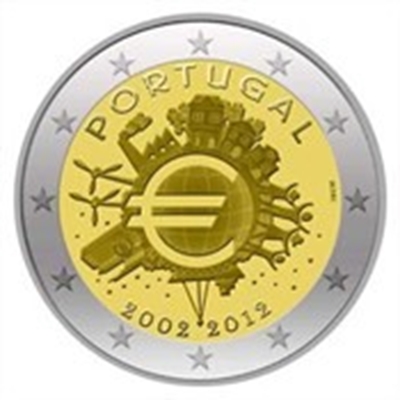 Foto de 2012 PORTUGAL 2 EUROS X Ani. EURO