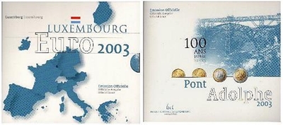 Foto de 2003 LUXEMBURGO SET 8p OFICIAL PUENTE