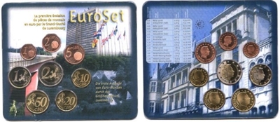 Foto de 2002 LUXEMBURGO SET EUROS OFICIAL 8p.