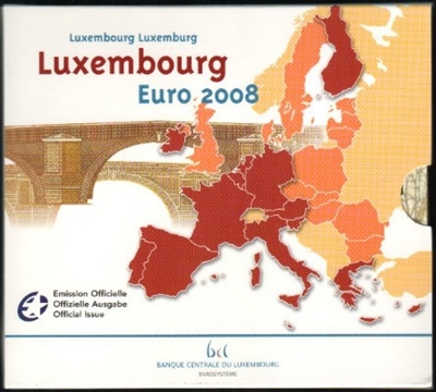 Foto de 2008 LUXEMBURGO EUROS SET 9p