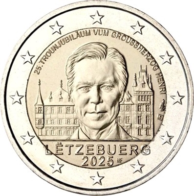 Foto de 2025 LUXEMBURGO 2 EUROS GRAN DUQUE ENRIQUE