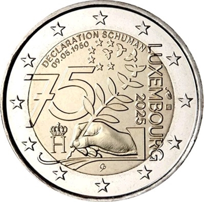 Foto de 2025 LUXEMBURGO 2 EUROS DECLARACION SCHUMAN