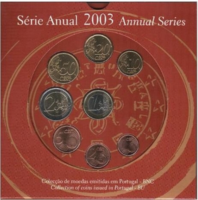 Foto de 2003 PORTUGAL SET EUROS 8p.
