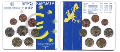Foto de 2002 GRECIA SET EUROS 8p.