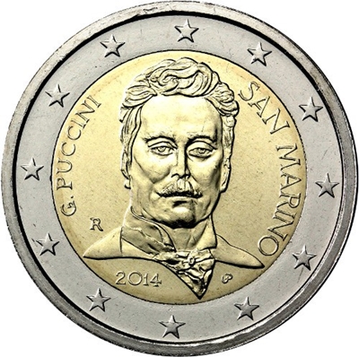 Foto de 2014 SAN MARINO 2 EUROS PUCCINI