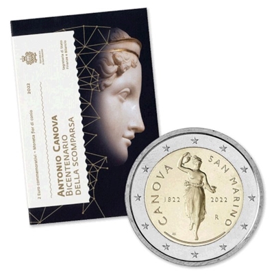 Foto de 2022 SAN MARINO 2 EUROS ANTONIO CANOVA