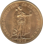 Foto de 1908 HUNGRIA 100 CORONAS FCO JOSE