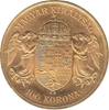 Foto de 1908 HUNGRIA 100 CORONAS FCO JOSE