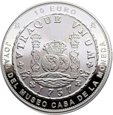 Foto de 2025 JOYAS NUMISMATICAS 10 EUROS 1737 MEXICO