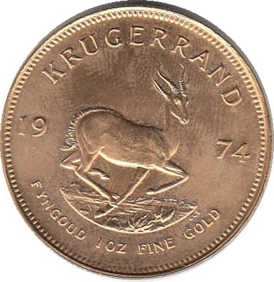Foto de 1974 AFRICA DEL SUR KRUGERRAND 1 onza