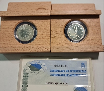 Foto de MEDALLAS HOMENAJE AL ECU - Lote 2 piezas
