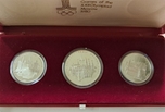 Foto de 1977 RUSIA JJOO Estuche 3 piezas: 10+5+5 Rublos