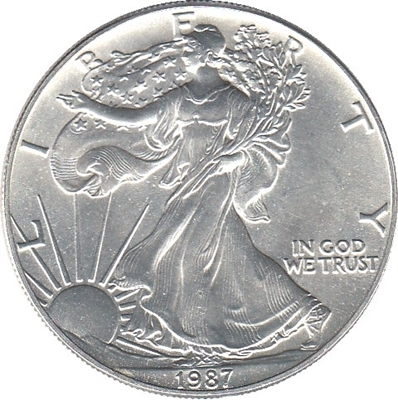 Foto de 1987 USA 1$ LIBERTAD ANDANDO-EAGLE