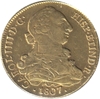Foto de 1807 CARLOS IV 8 ESCUDOS SANTIAGO JF