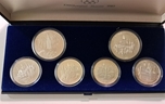 Foto de 1977 RUSIA SET JJOO MOSCU 6 Piezas PLATA 1ª SERIE