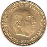 Foto de 1953*56 ESPAÑA 1 PESETA
