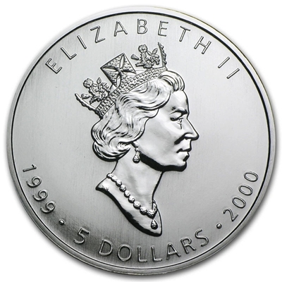 Foto de 1999-2000 CANADA 5 dólares - 1 Onza HOJA ARCE MILENIO