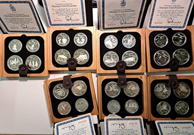 Foto de CANADA MONTREAL'76 SERIE COMPLETA 28 PIEZAS PLATA