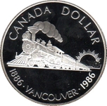Foto de 1986 CANADA 1$ P PROOF VANCOUVER