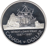 Foto de 1987 CANADA 1$ P PROOF DETROIT