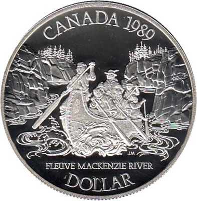 Foto de 1989 CANADA 1$ P PROOF MACKENZIE