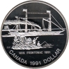 Foto de 1991 CANADA 1$ P PROOF FRONTENAC