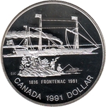 Foto de 1991 CANADA 1$ P PROOF FRONTENAC