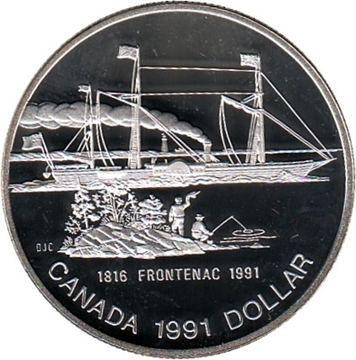 Foto de 1991 CANADA 1$ P PROOF FRONTENAC