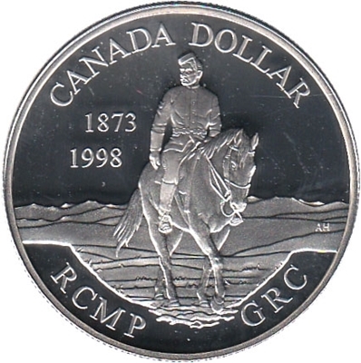 Foto de 1998 CANADA 1$ PROOF POLICIA MONTADA