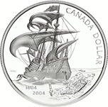 Foto de 2004 CANADA 1$ PROOF COLONIA FRANCESA