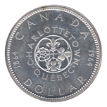 Foto de 1964 CANADA 1 Dólar CHARLOTTETOWN