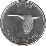 Foto de 1967 CANADA 1 Dólar ANADE