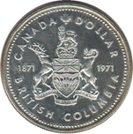 Foto de 1971 CANADA 1 DOLAR COLUMBIA