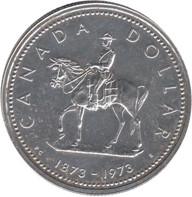 Foto de 1973 CANADA 1 DOLAR POLICIA MONTADA