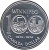 Foto de 1974 CANADA 1 DOLAR WINNIPEG