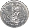 Foto de 1958 CANADA 1 Dólar TOTEM BRITISH COLUMBIA
