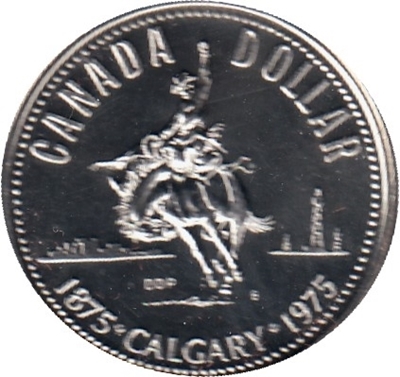 Foto de 1975 CANADA 1 DOLAR CALGARY