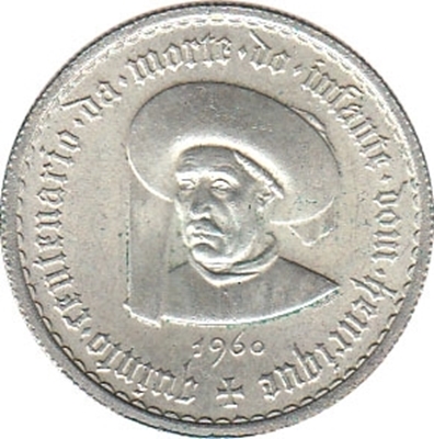 Foto de 1960 PORTUGAL  5 ESCUDOS INFANTE DON ENRIQUE