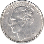 Foto de 1935 BELGICA 20 FRANCOS  LEOPOLDO III
