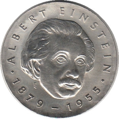 Foto de 1979 ALEMANIA RDA 5 MARCOS EINSTEIN CU-NI