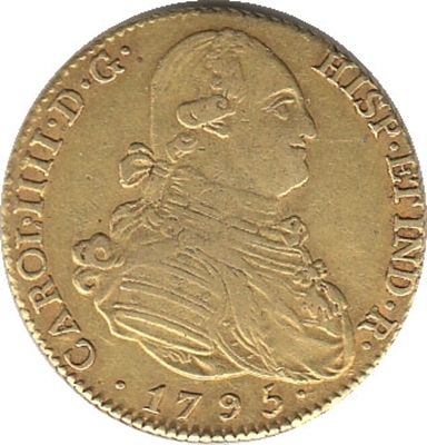 Foto de 1795 CARLOS IV 4 ESCUDOS MADRID MF