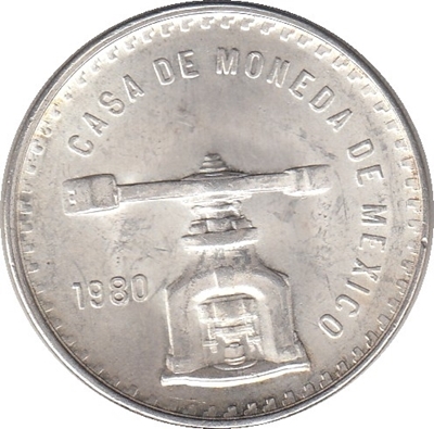Foto de 1980 MEXICO 1 ONZA PRENSA y BALANZA
