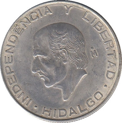Foto de 1955 MEXICO 5 PESOS HIDALGO